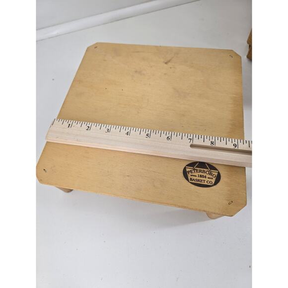 Peterboro Basket Co. Basket with Lid & Handle – Vintage / Decorative - Picture 5 of 12